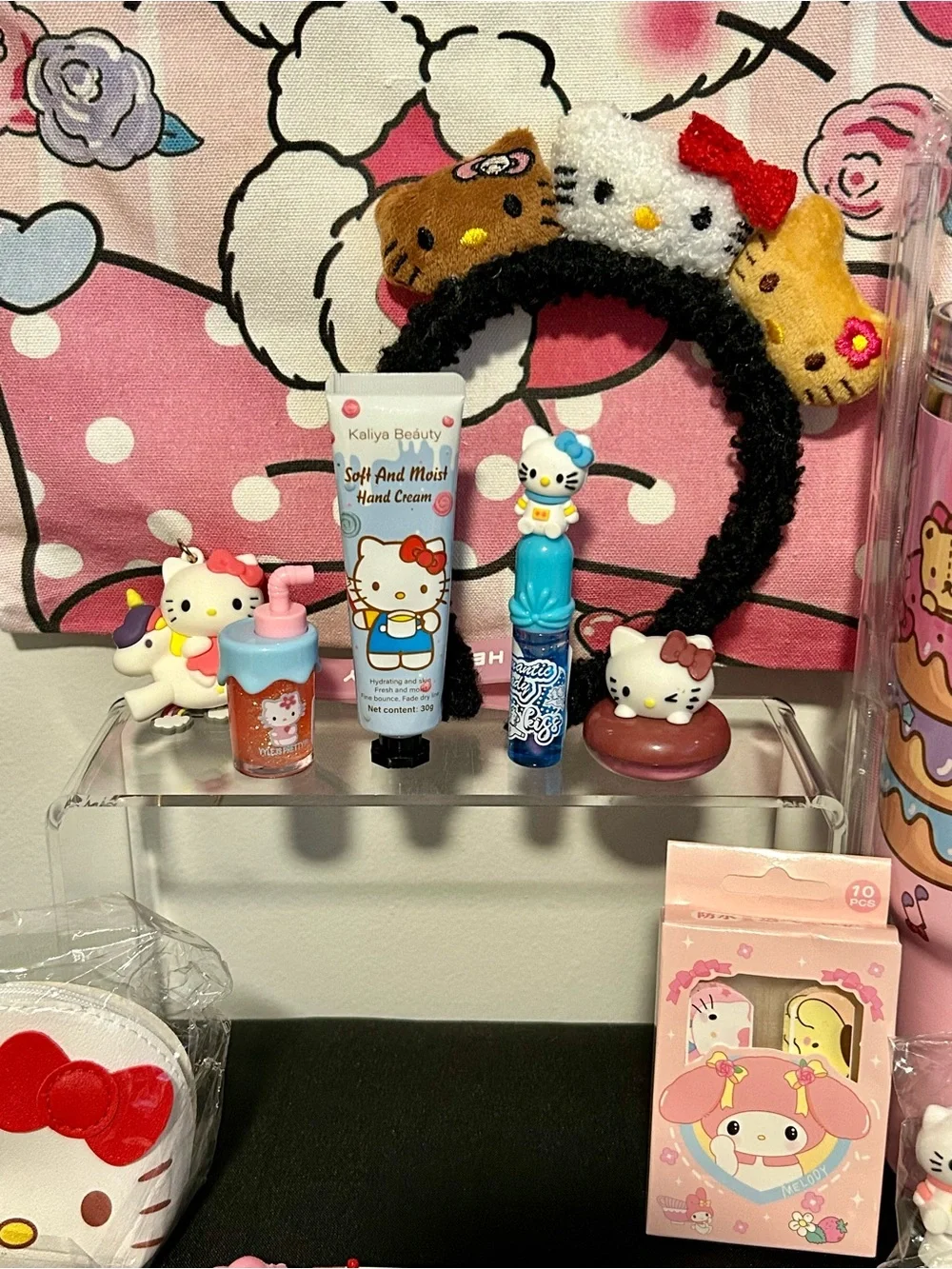 Hello Kitty Pink Tote Bag & Pink Travel Tumbler Set